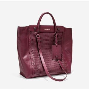 Cole Haan Stagedoor Tote ZINFANDEL color